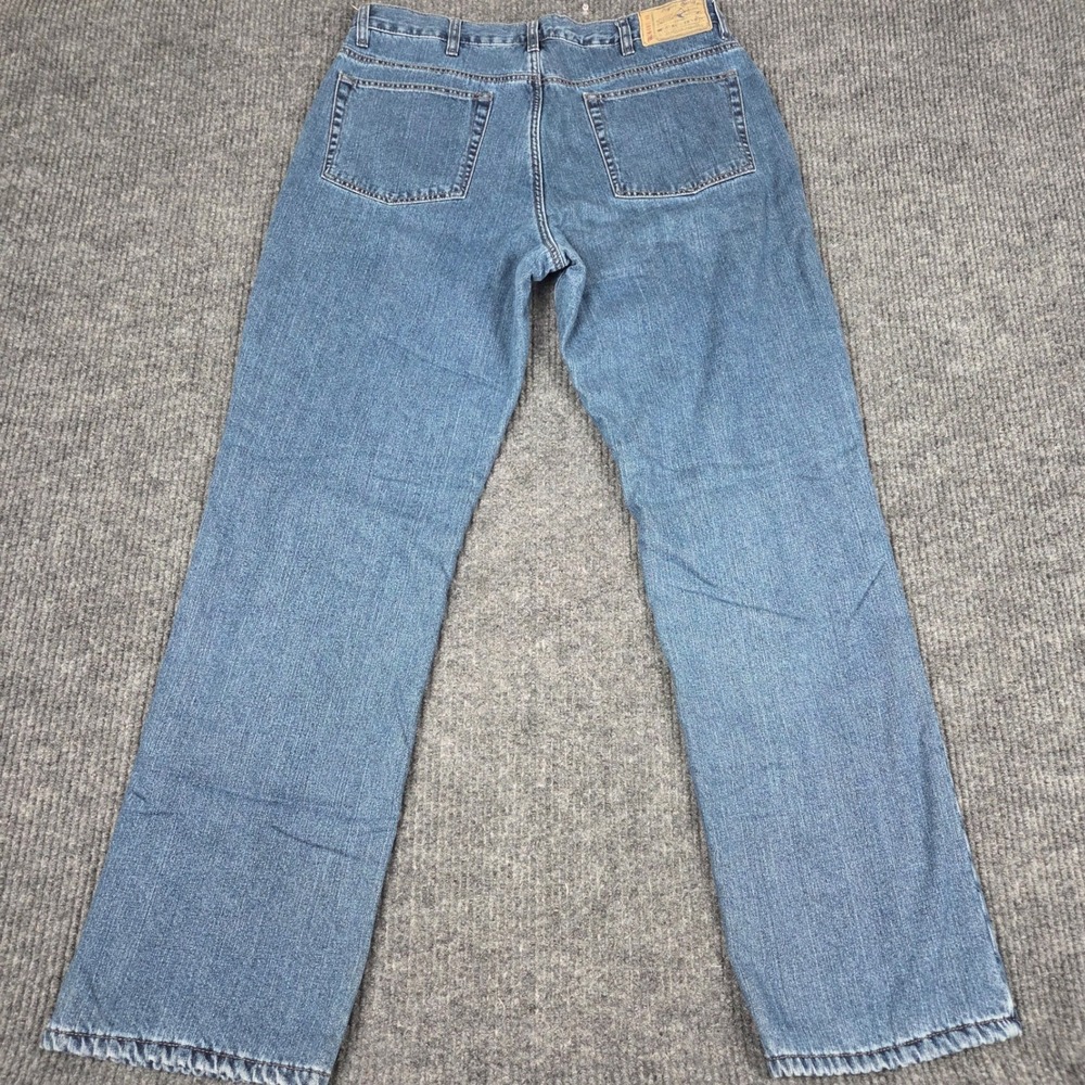 Red Head Brand Co Mens Fleece Lined Jeans Medium Wash Straight Leg 36x34 261090